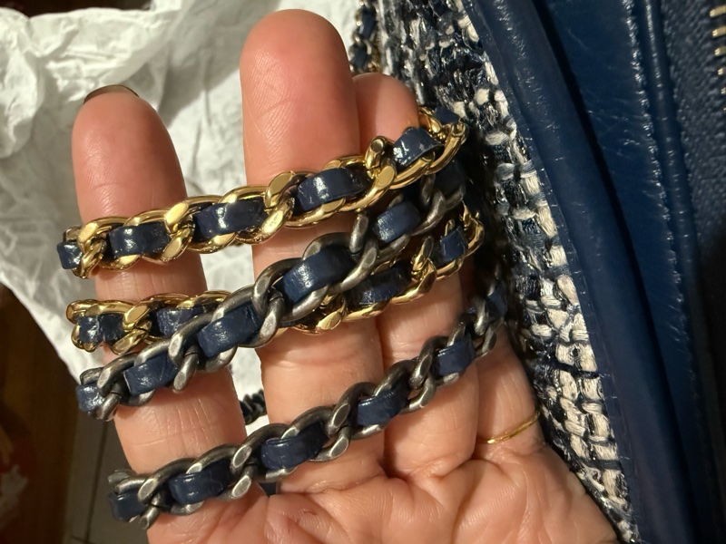 香奈兒經典毛呢中號流浪包-21