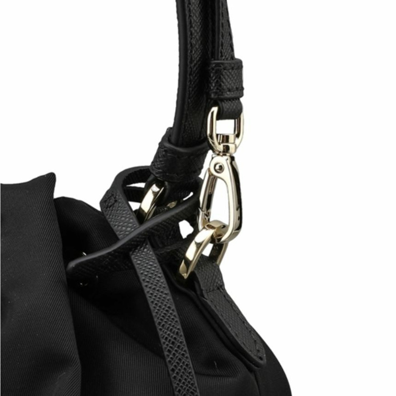 PRADA 1BE067 RV44 F0002 黑色尼龍迷你手提袋-7