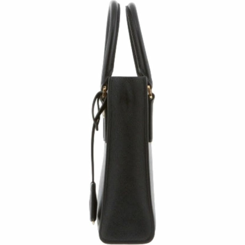 PRADA 三角形Logo Saffiano黑色手提袋 產品編號:1BA358 NZV F0002-7