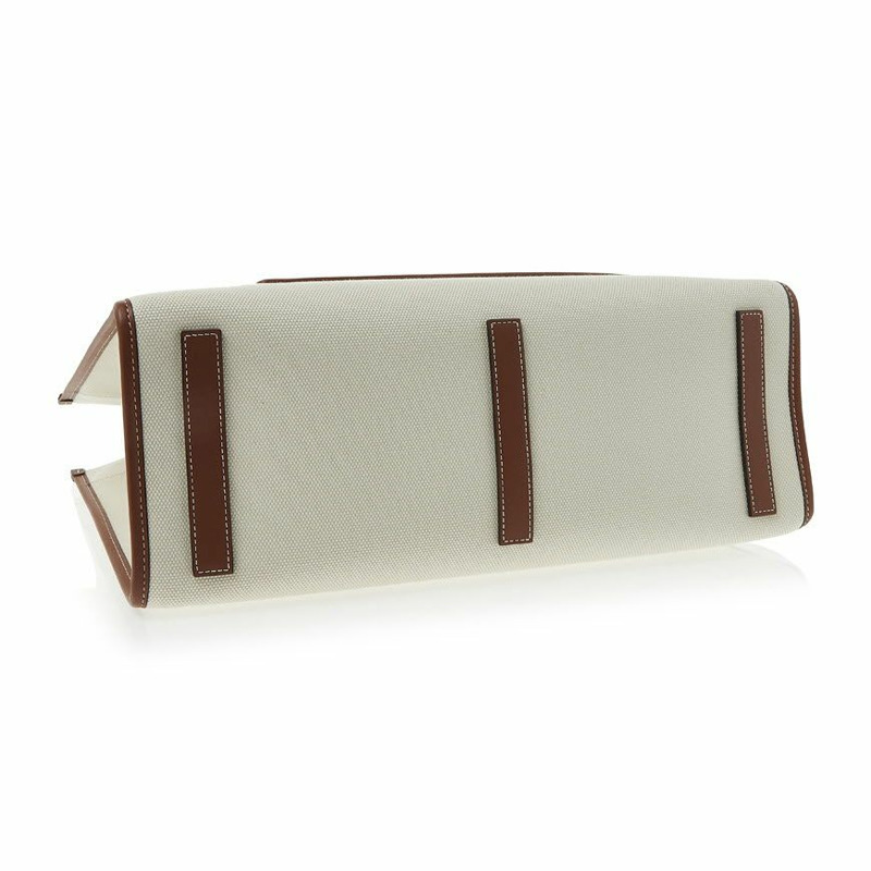 BURBERRY 8044129 LL MD POCKET DTL TOTE A1395 中型雙色帆布皮革 Freya-4