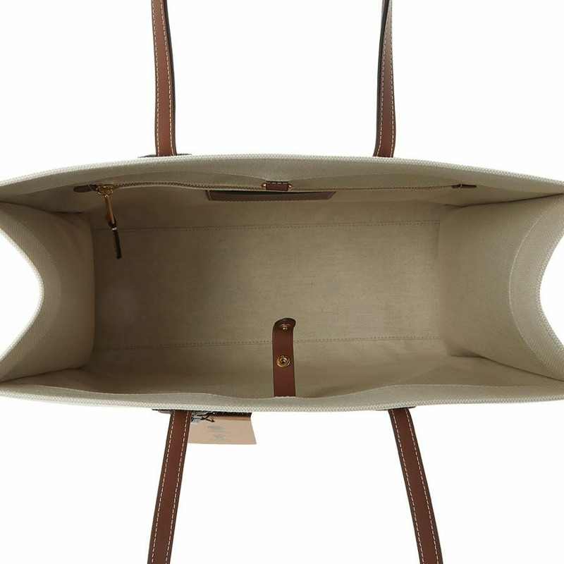 BURBERRY 8044129 LL MD POCKET DTL TOTE A1395 中型雙色帆布皮革 Freya-9