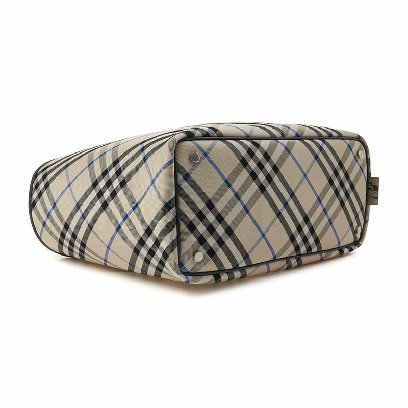BURBERRY 中型格子手提包-4