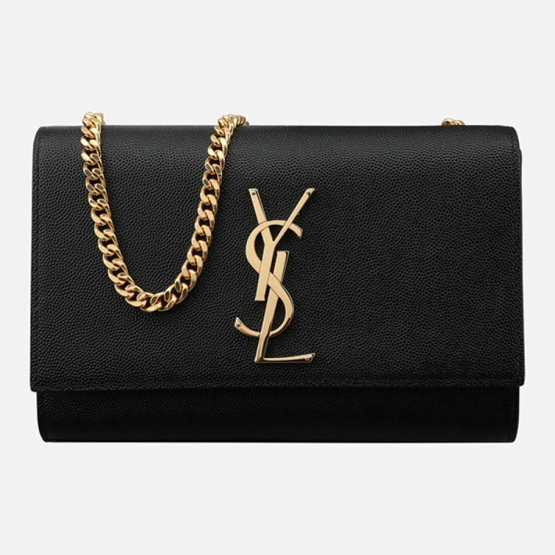 SAINT LAURENT 5F Kate 手提包 小號 金色 黑色 469390 BOW0J 1000-0