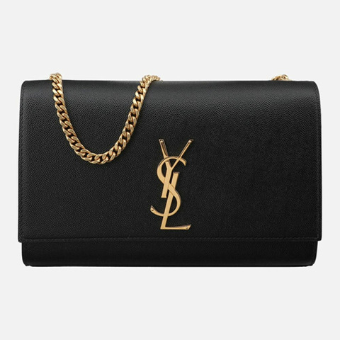 SAINT LAURENT 5F Kate 中型手提包 金黑色 364021 BOW0J 1000