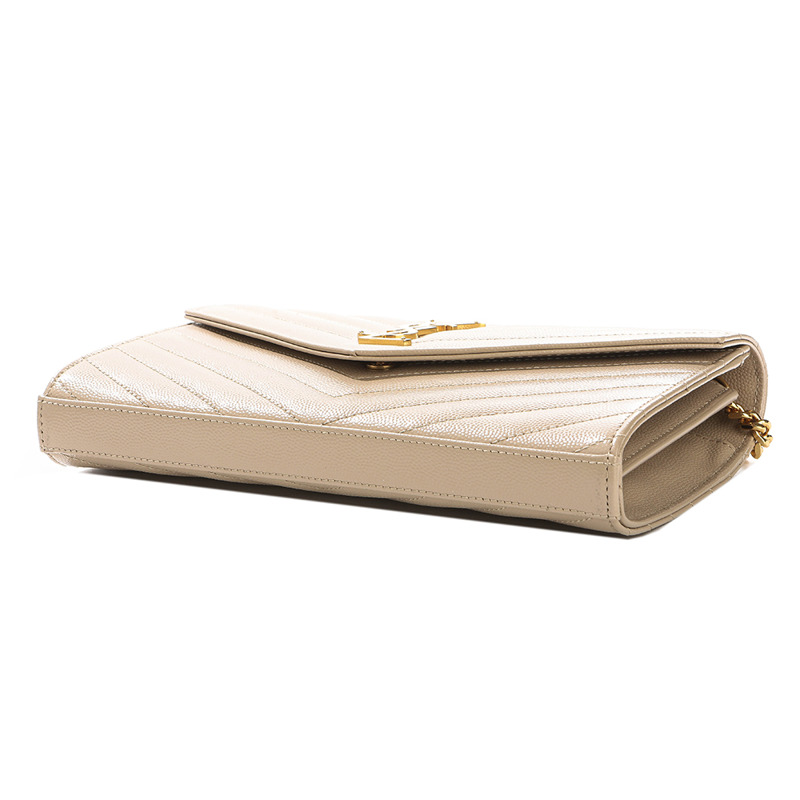 SAINT LAURENT 25FW 女士金色字母圖案斜背包-9