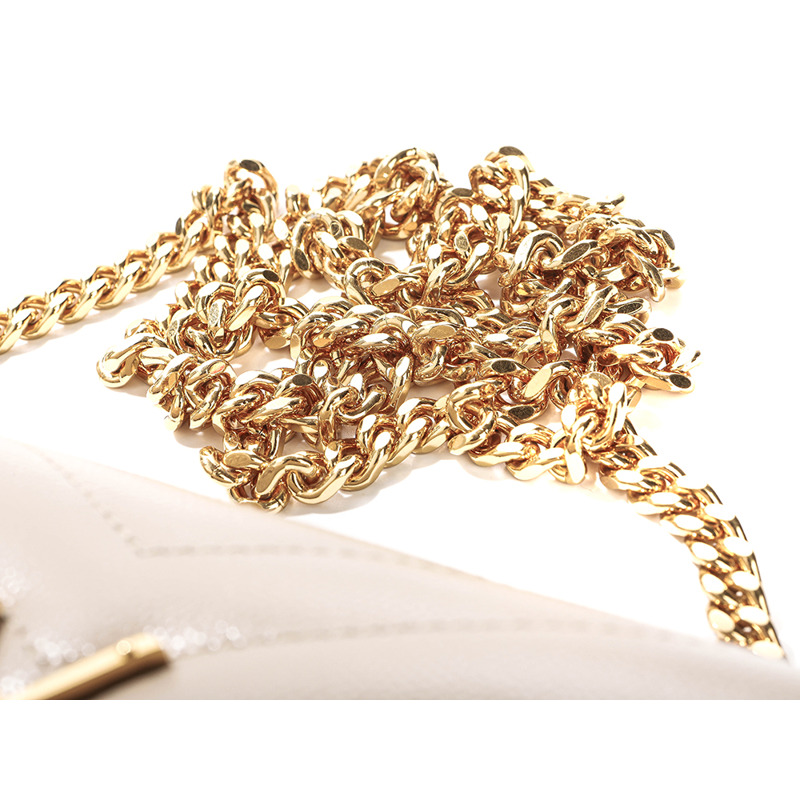 SAINT LAURENT 25FW 女士金色字母圖案斜背包-10