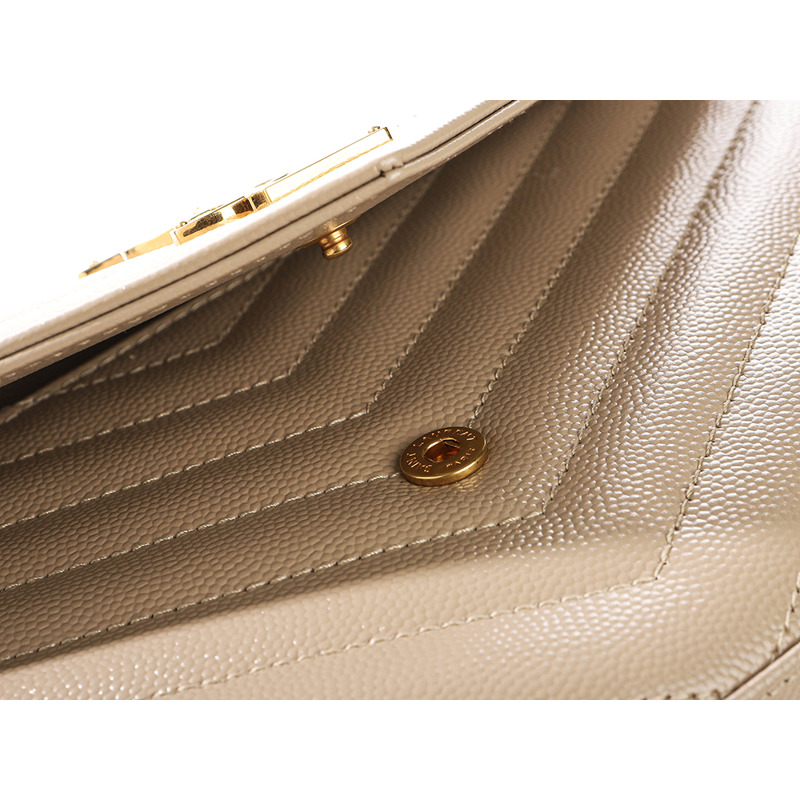 SAINT LAURENT 25FW 女士金色字母圖案斜背包-13