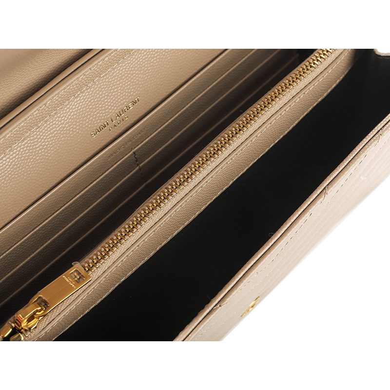 SAINT LAURENT 25FW 女士金色字母圖案斜背包-14