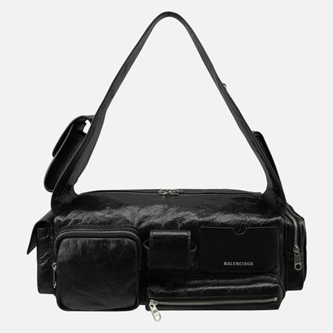 BALENCIAGA 主管小型斜背包 黑色 702167 210C8 1000