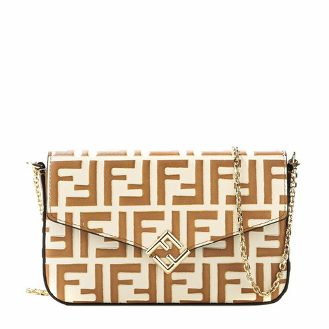 FENDI 25FW 女士鏈條單肩包