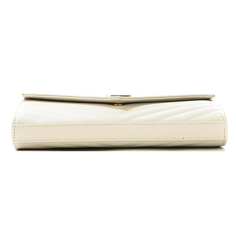 SAINT LAURENT 25FW 女士金色字母組合斜背包,印記:377828 BOW01 9207-9