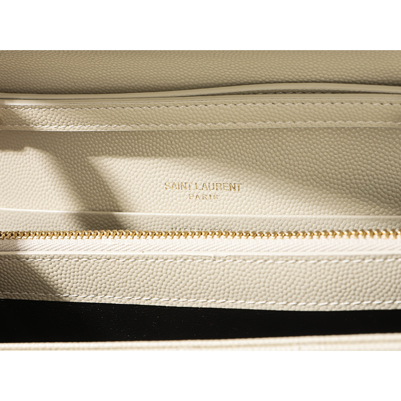 SAINT LAURENT 25FW 女士金色字母組合斜背包,印記:377828 BOW01 9207-13