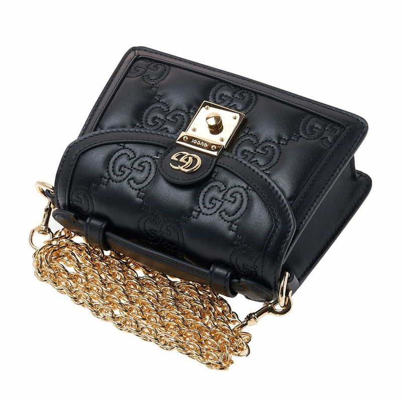 GUCCI 女士 GG 絎縫小號手提包-4