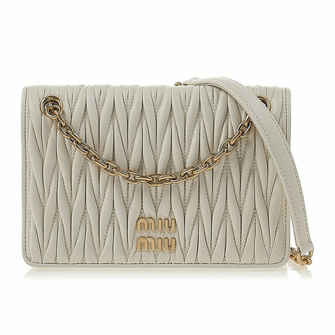 MIU MIU 馬特拉塞納帕皮革迷你肩背包 5BP065 N88 F0009 (OLO)