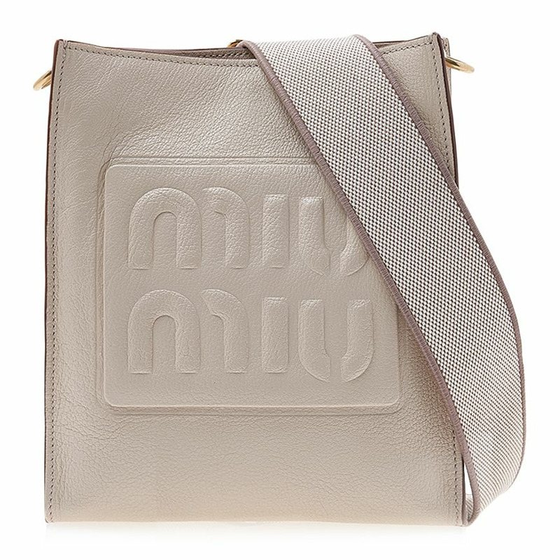 MIU MIU Scratch 女士 Madras 皮革肩背包 5BC144 2AJB F0242 (OOO)-0