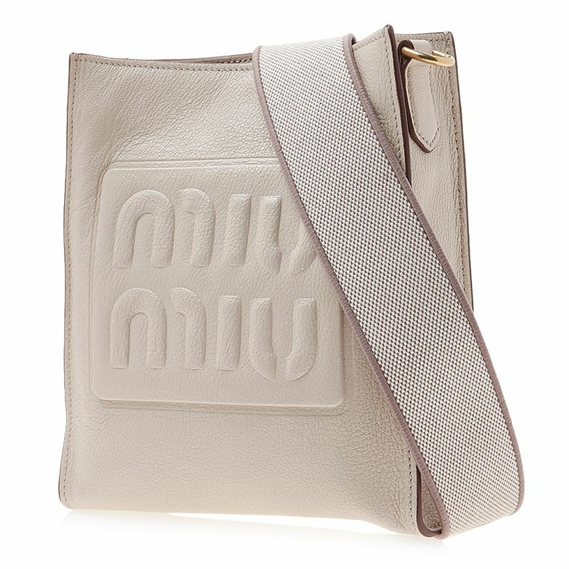 MIU MIU Scratch 女士 Madras 皮革肩背包 5BC144 2AJB F0242 (OOO)-1