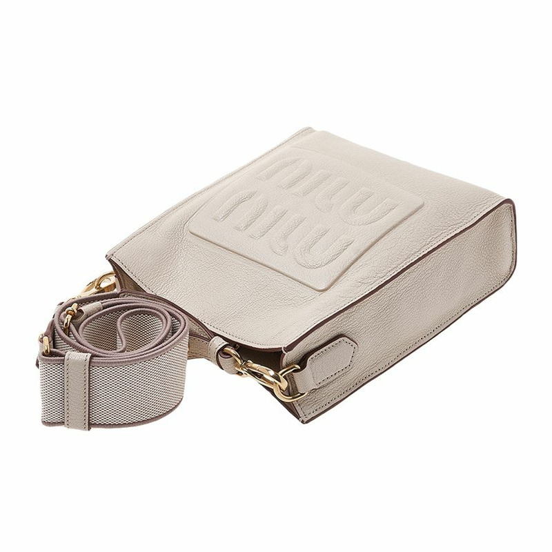 MIU MIU Scratch 女士 Madras 皮革肩背包 5BC144 2AJB F0242 (OOO)-3