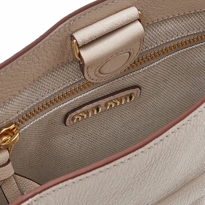 MIU MIU Scratch 女士 Madras 皮革肩背包 5BC144 2AJB F0242 (OOO)-8