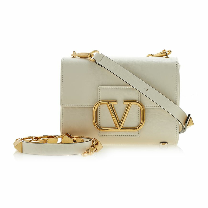 VALENTINO Scratch 女士小牛皮鉚釘標誌肩背包 1W2B0J96 CPD I16-0