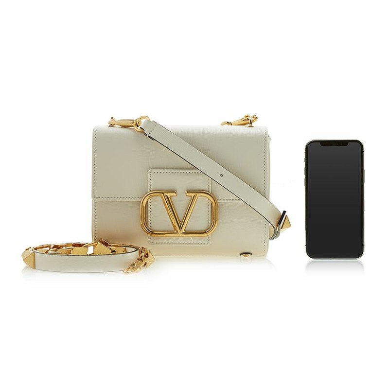 VALENTINO Scratch 女士小牛皮鉚釘標誌肩背包 1W2B0J96 CPD I16-5