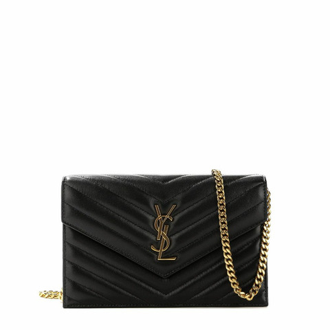 SAINT LAURENT 25FW Cassandra 馬特拉塞凸紋單肩包