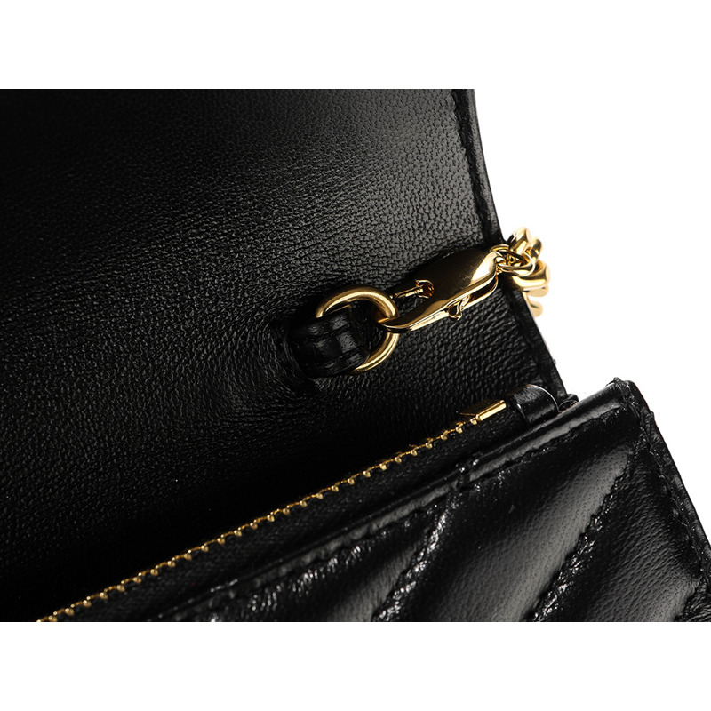 SAINT LAURENT 25FW Cassandra 馬特拉塞凸紋單肩包-11