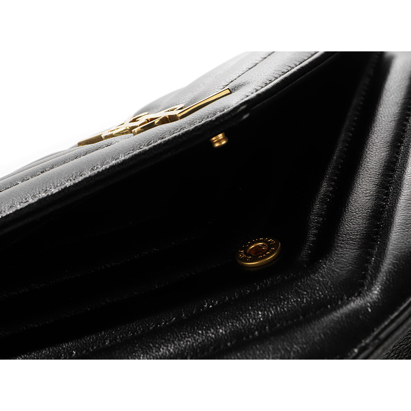 SAINT LAURENT 25FW Cassandra 馬特拉塞凸紋單肩包-15