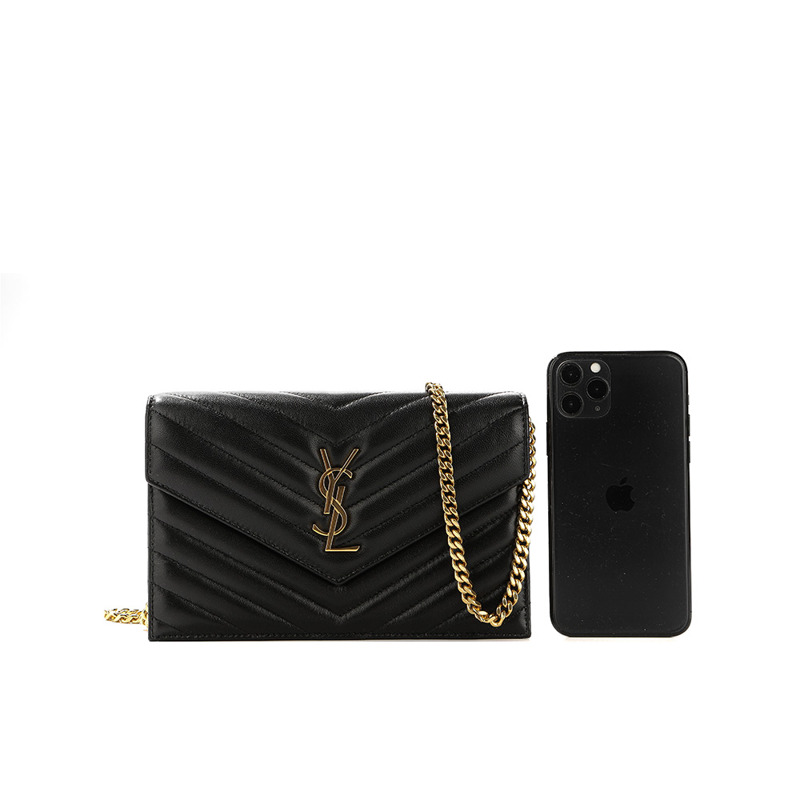 SAINT LAURENT 25FW Cassandra 馬特拉塞凸紋單肩包-20