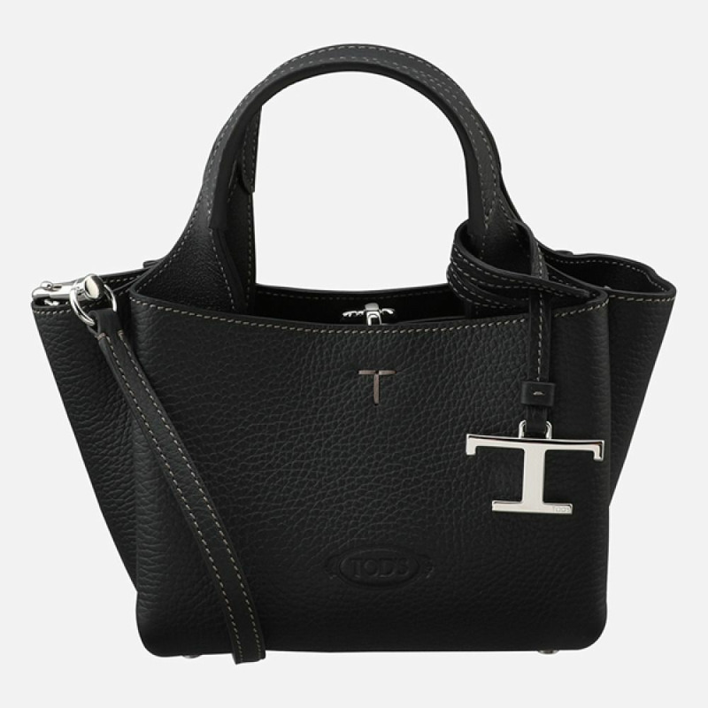 TODS 永恆經典迷你肩背包（黑色）-0