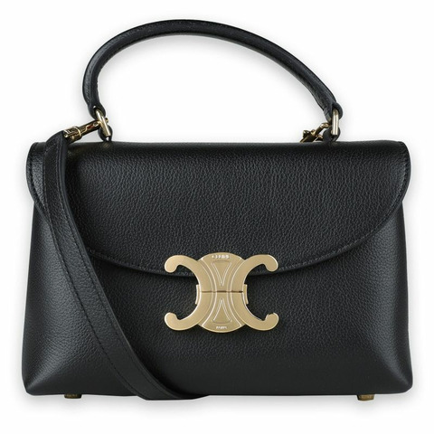 CELINE 女士 Suppl Grain 小牛皮 Tin Nino 手提包（黑色）118113FXK 38NO