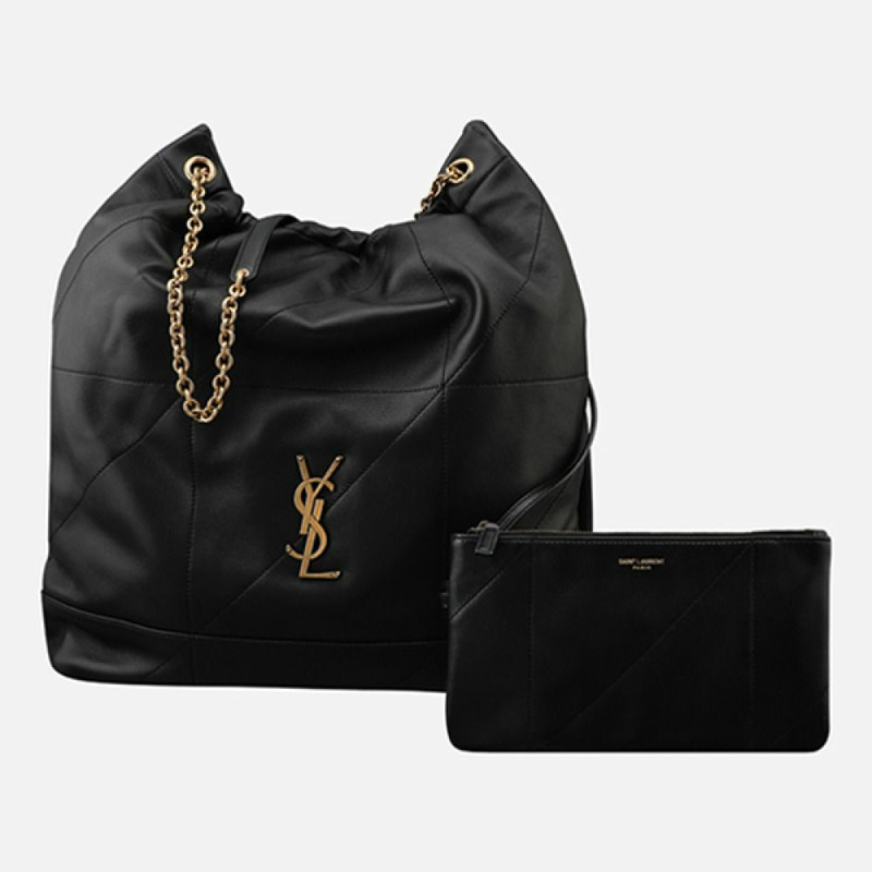 SAINT LAURENT 5F Jamie 大單肩包 黑色 828350 AAB32 1000-0