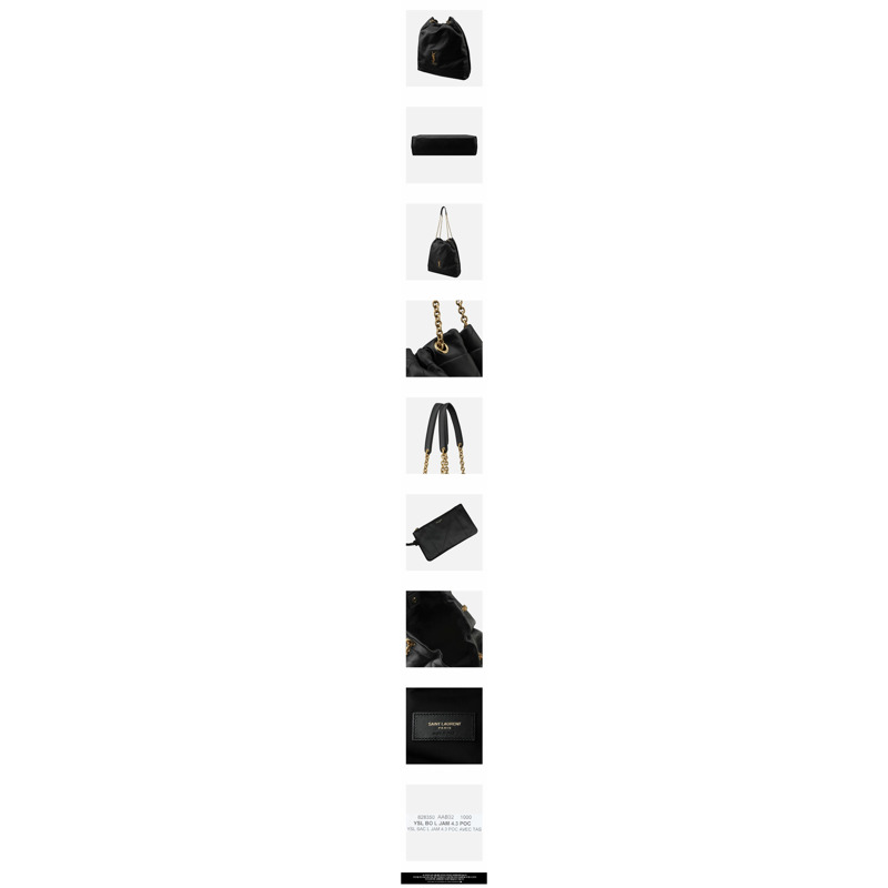 SAINT LAURENT 5F Jamie 大單肩包 黑色 828350 AAB32 1000-2