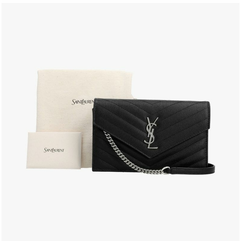 SAINT LAURENT BOW02 1000 女士斜背皮夾-7