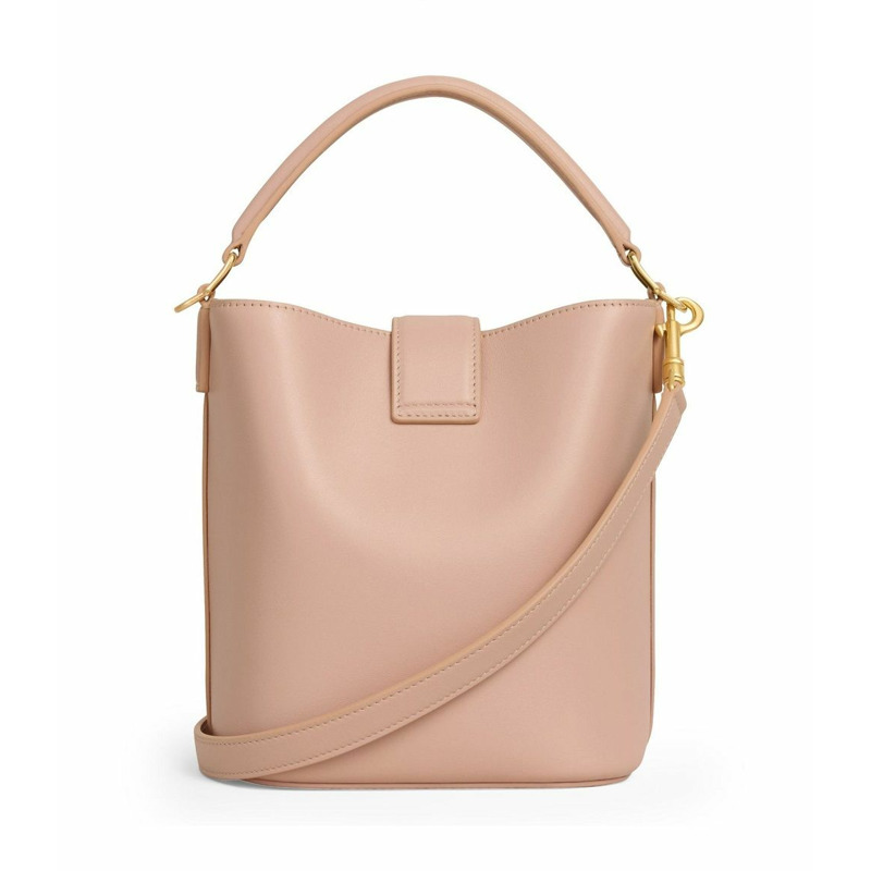 CELINE Louise 小號水桶包，光滑小牛皮，柔桃色，119173FX9 03PH-2