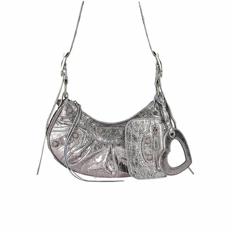 BALENCIAGA Lecagol XS 金屬質感單肩包 671309 0GT3Y 8103-0