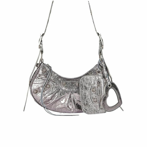 BALENCIAGA Lecagol XS 金屬質感單肩包 671309 0GT3Y 8103