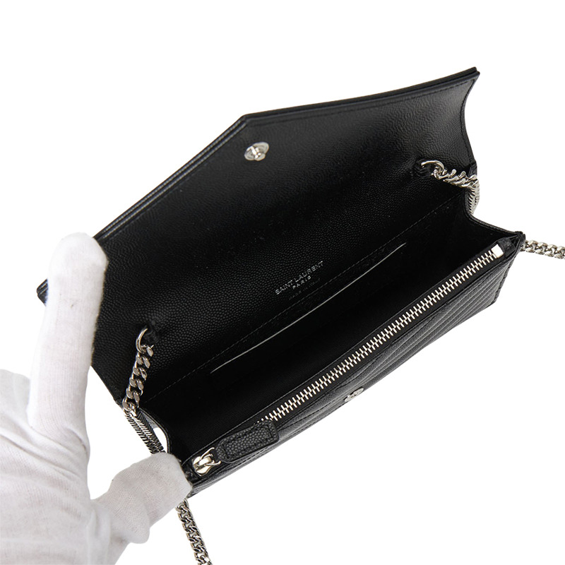 SAINT LAURENT Cassandra 女士鏈條斜背包 857605 BOW02 1000-5