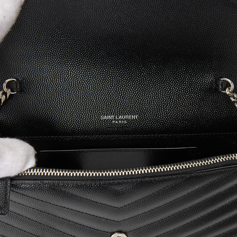 SAINT LAURENT Cassandra 女士鏈條斜背包 857605 BOW02 1000-7