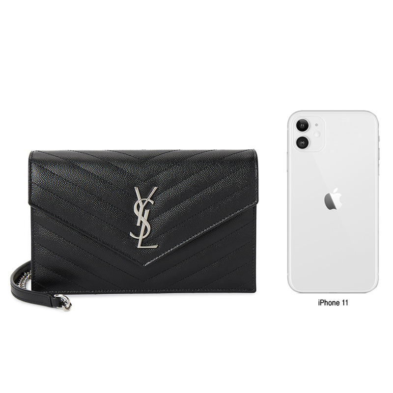 SAINT LAURENT Cassandra 女士鏈條斜背包 857605 BOW02 1000-8