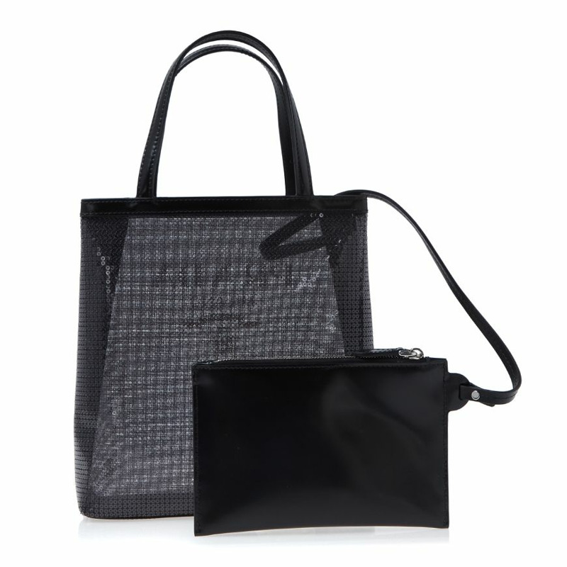 PRADA 女士小號亮片網眼手提包 1BG417 2D0A F0002 (OOO)-2