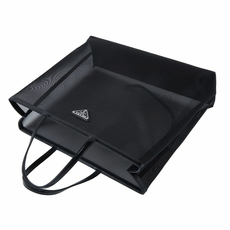 PRADA 女士波點網眼手提包 1BG416 2DZ8 F0002 (OOO)-3