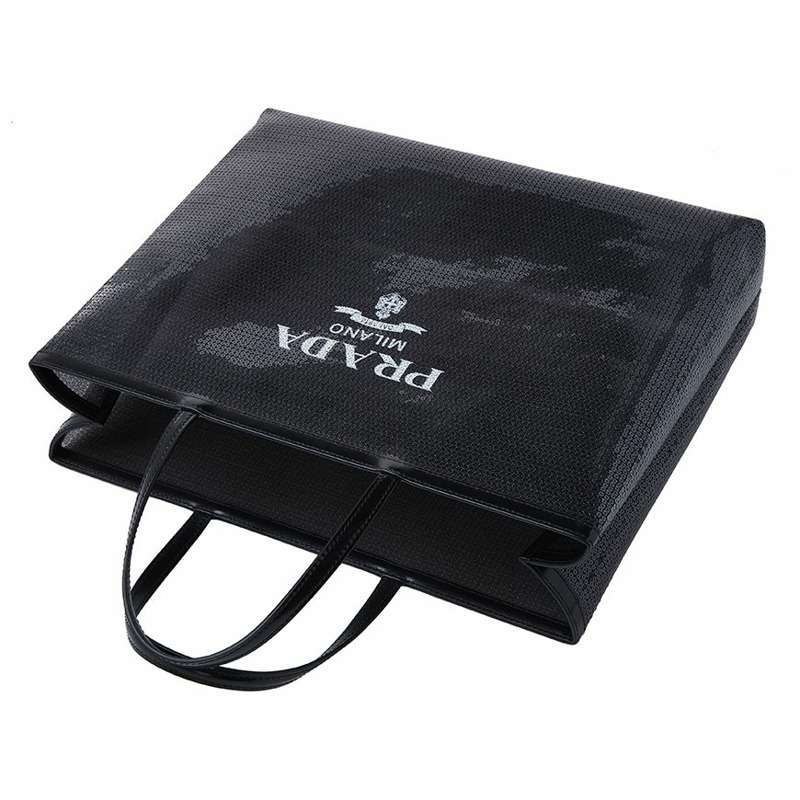 PRADA 女士亮片網眼手提包 1BG416 2D0A F0002 (OOO)-3