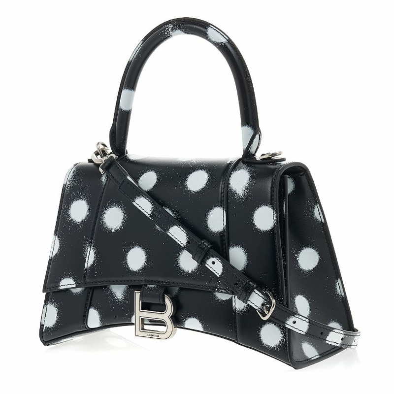 BALENCIAGA 女士噴霧圓點沙漏形手提包 593546 23V9Y 1097-1