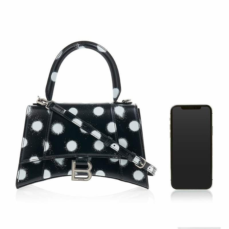 BALENCIAGA 女士噴霧圓點沙漏形手提包 593546 23V9Y 1097-5