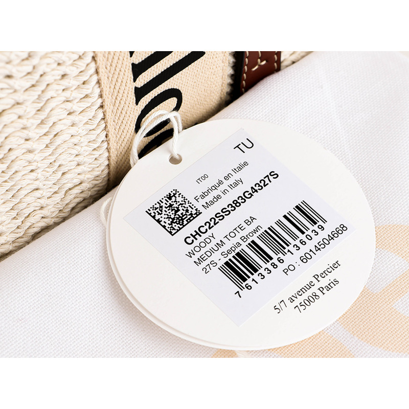 CHLOE 女士 Woody 手提包 (C22SS383 G43)-16