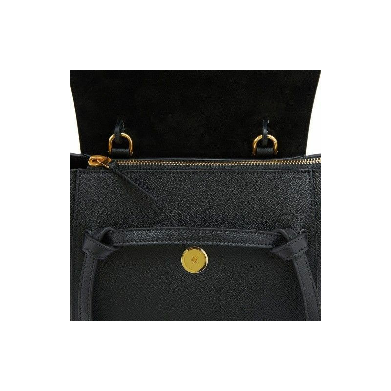 CELINE Nano Belt 手提包 黑色 189003 ZVA-7