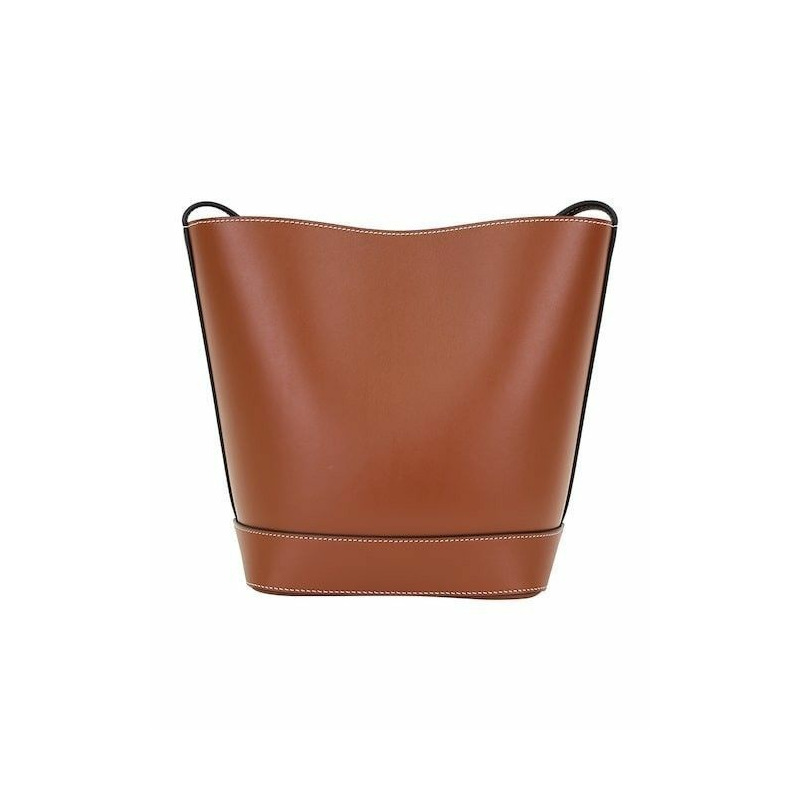 CELINE Triomphe 小號水桶包 棕褐色 印章:198243DU3-2