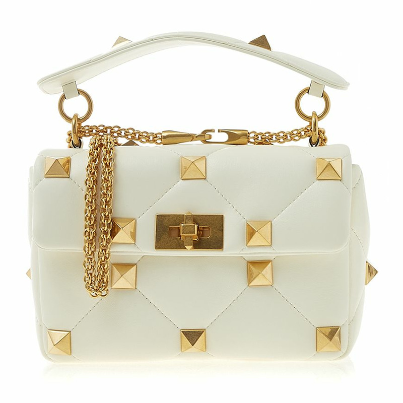 VALENTINO 中型羅馬鉚釘單肩包-0