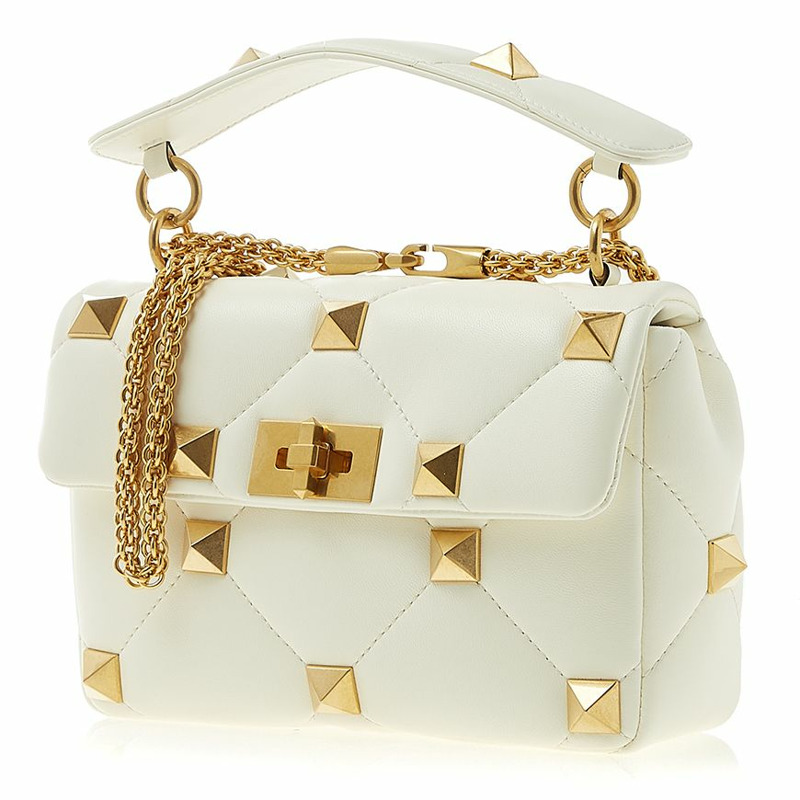 VALENTINO 中型羅馬鉚釘單肩包-1