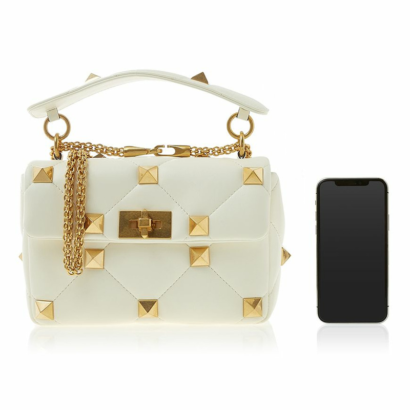 VALENTINO 中型羅馬鉚釘單肩包-5